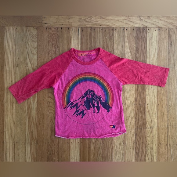 Aviator Nation Other - Aviator Nation chasing rainbows baseball shirt pink 6